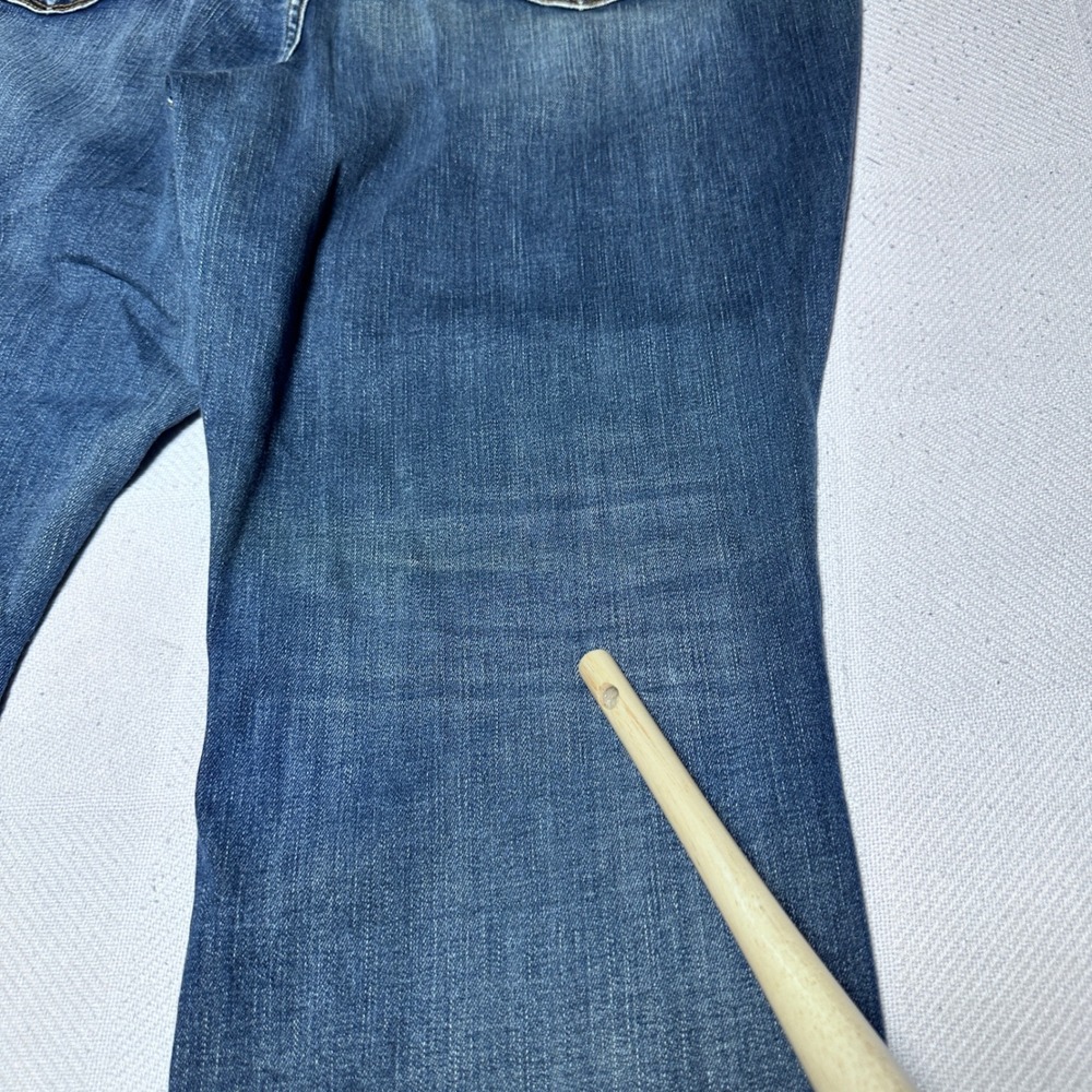 Judy Blue Skinny Jeans Women 24W‎ Raw Released Hem Side Slit Medium Wash Blue - Picture 11 of 16